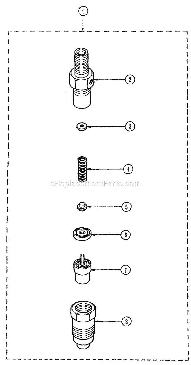 Nozzle & Nozzle Holder Diagram and Parts List for 54A-443D100 Cub Cadet Lawn Tractor